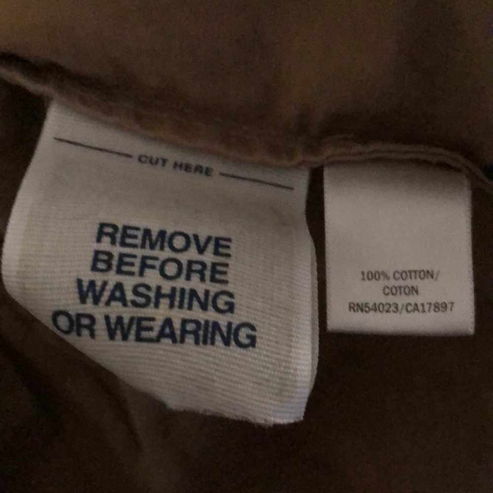 Old Navy Tan Hooded Long Button Down Utility Jacket - Picture 10 of 10
